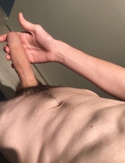 Big hard hairy uncut cock