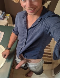 Guy taking a dick picture