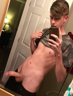Sexy boy with a big boner