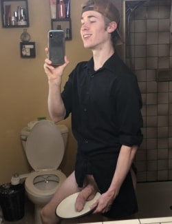 Big cock on a plate