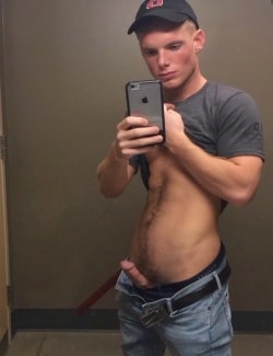 Boy with his cock out