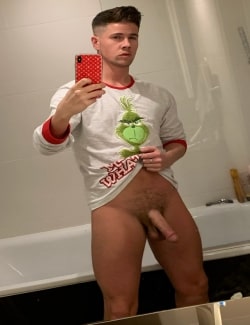 Gorgeous boy taking dick pics
