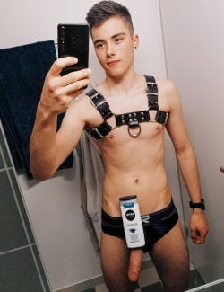 Sexy kinky boy with a big dick