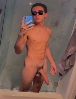 Naked boy with a monstercock