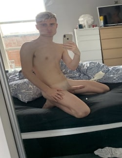 Blonde guy with a sexy cock