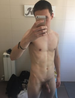 Mirror boy taking dick pics
