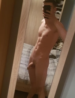 Naked boy with a hot body