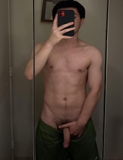 Twink with a long penis